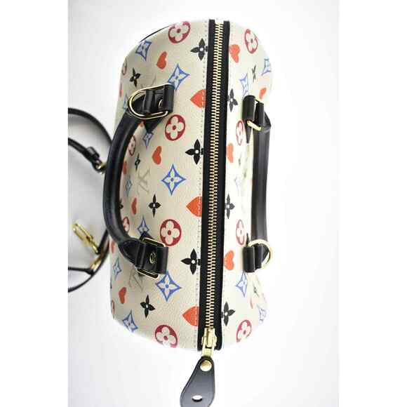 Louis Vuitton Game On Speedy Bandouliere 25 White Monogram Handle Shoulder Bag - Picture 9 of 12